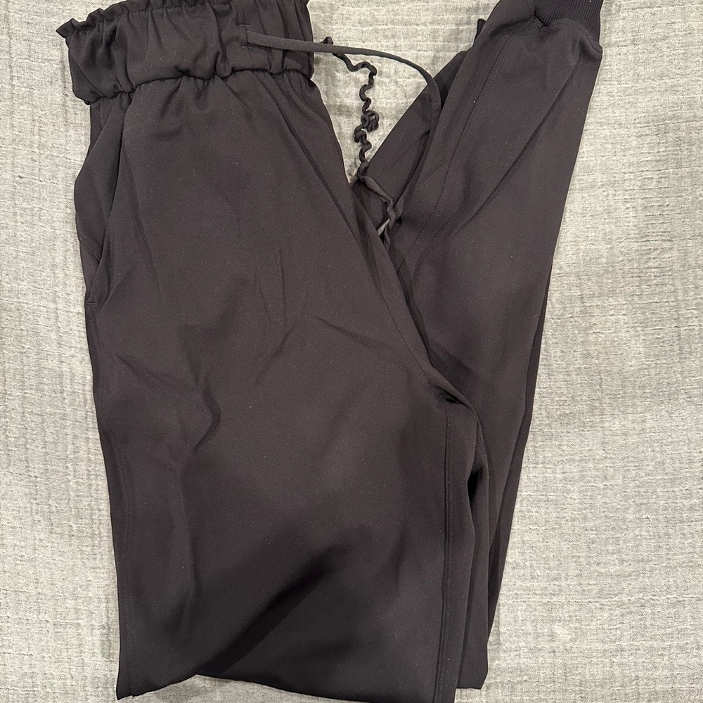 Black Drawstring Lululemon Jogger Pants